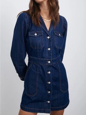 Rails Dark Blue Denim Mini Dress